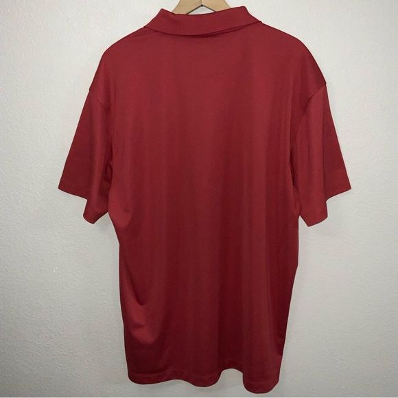 Nike Golf Dri-Fit Mens Size XL Red Short Sleeve Golf Polo Shirt - Picture 7 of 7